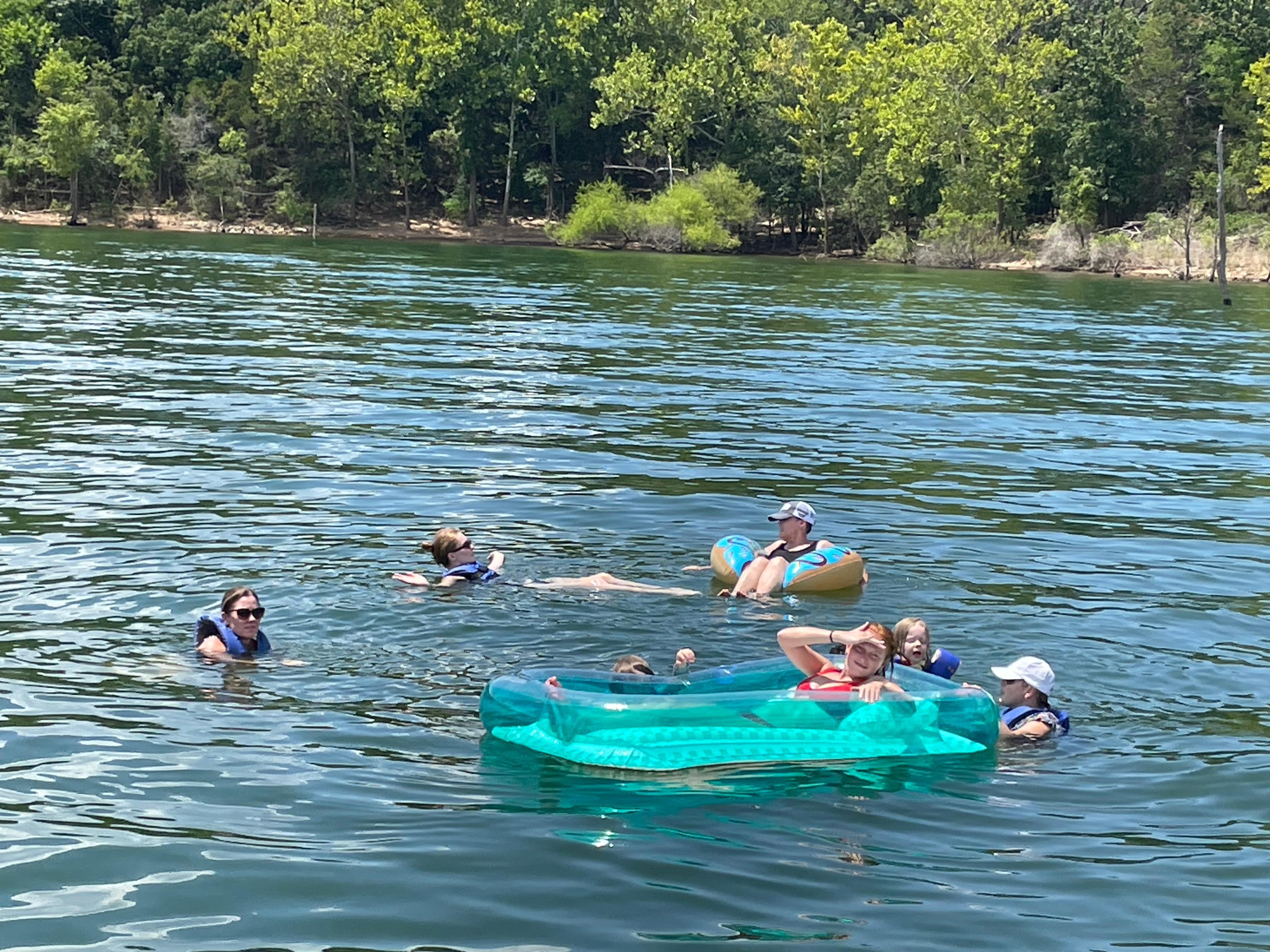 We rented a pontoon boat at State Park Marina and had a blast tubing and swimming an entire day 