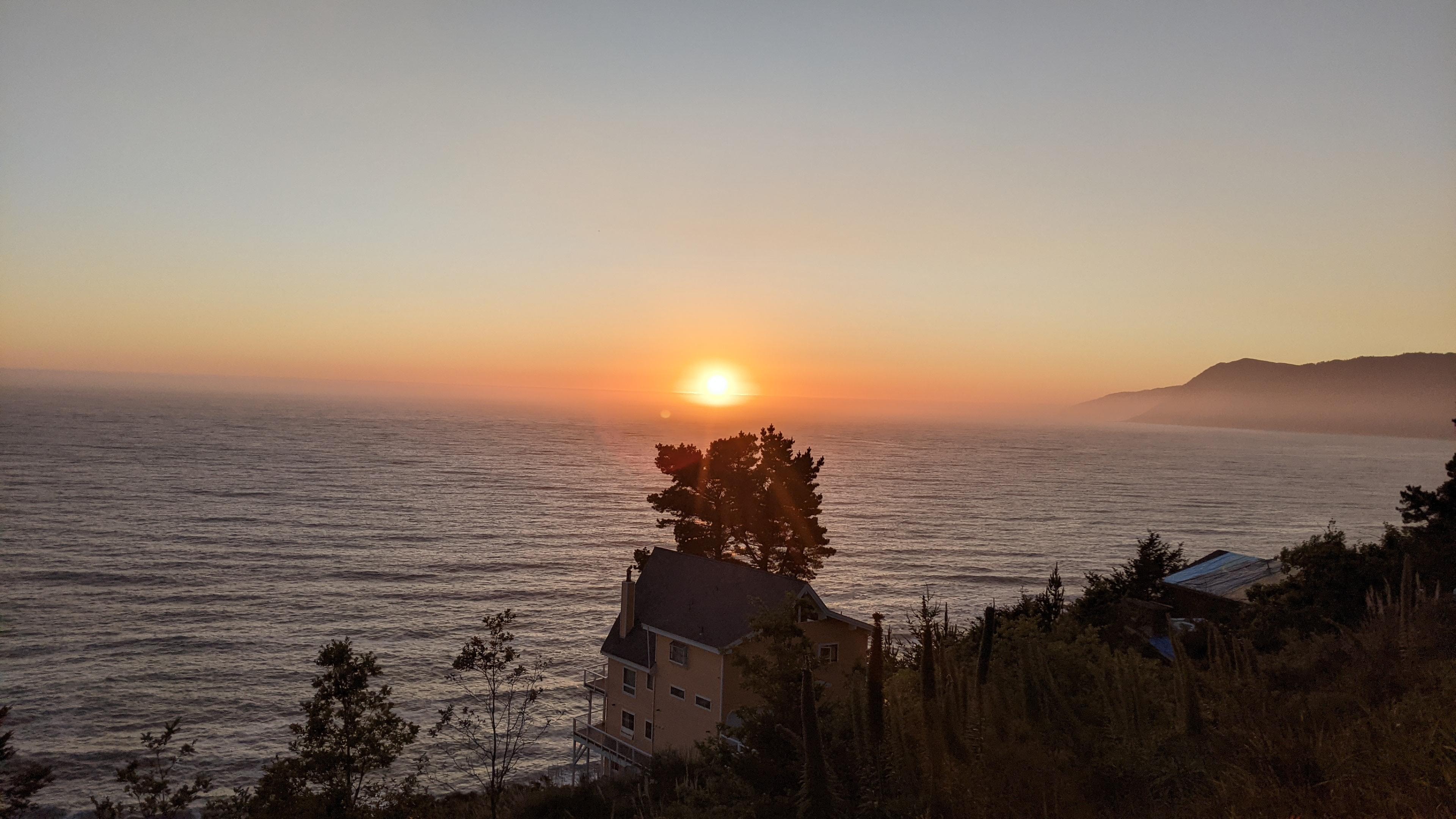 The sunset that first night was magical.