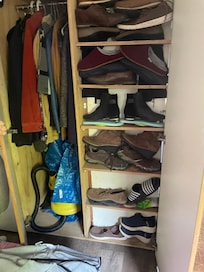 No space to put our belongings