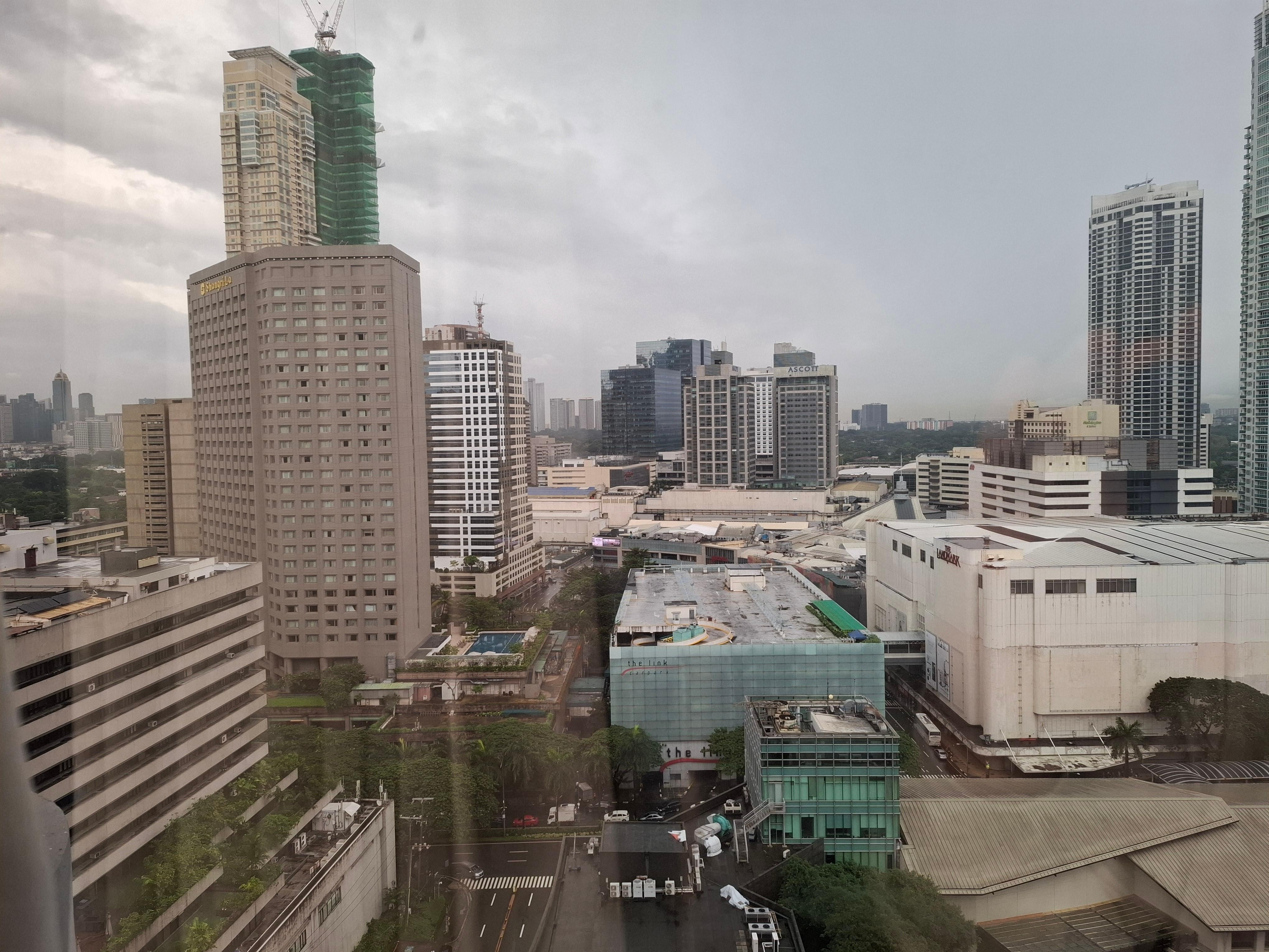 View from room,  great proximity to many shops and grocery,  