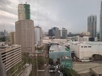 View from room, great proximity to many shops and grocery,