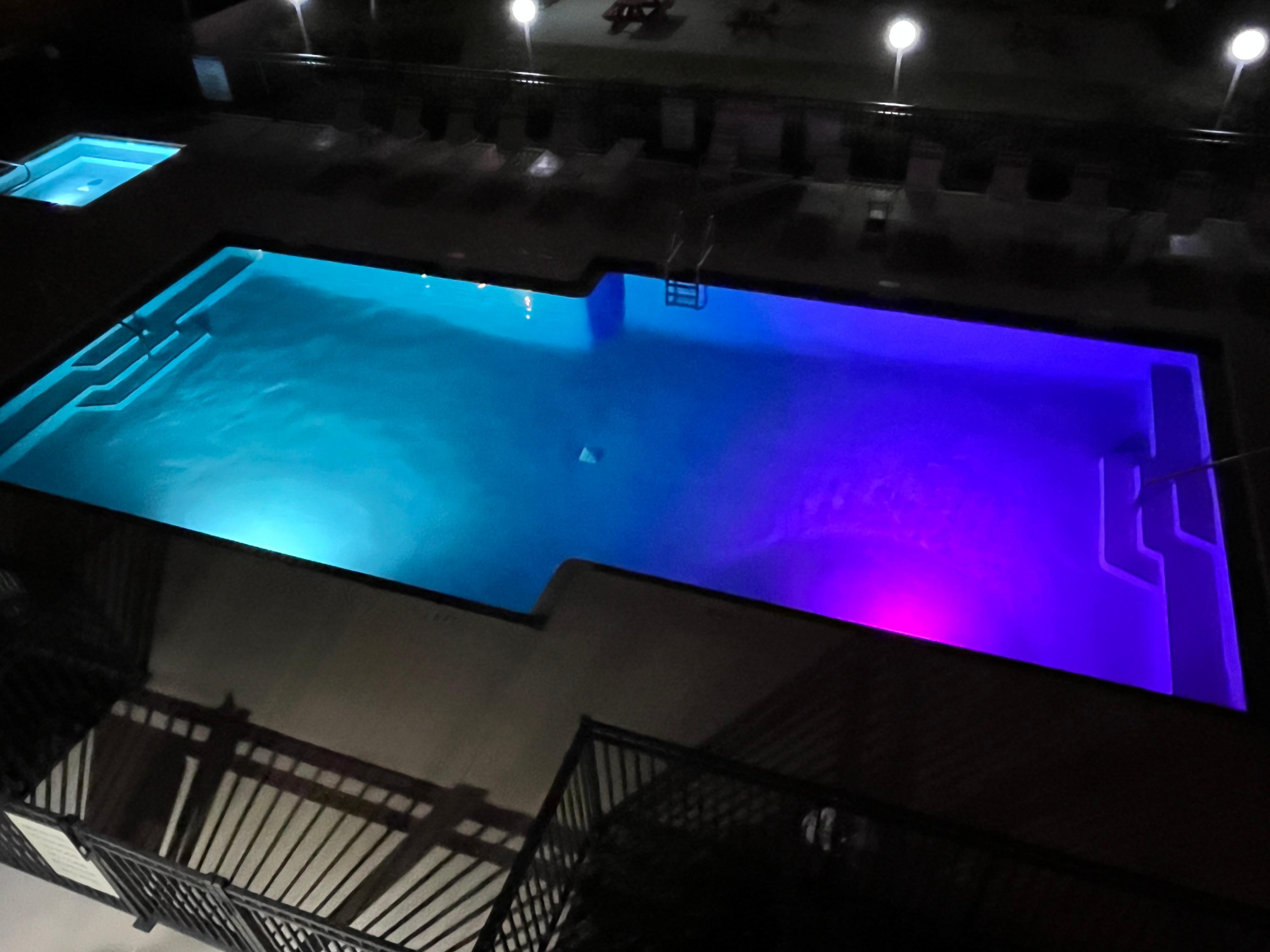 GCW 310 overlooks the pool area; this can be a positive or a negative….