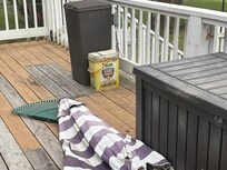 Deck outside master bedroom