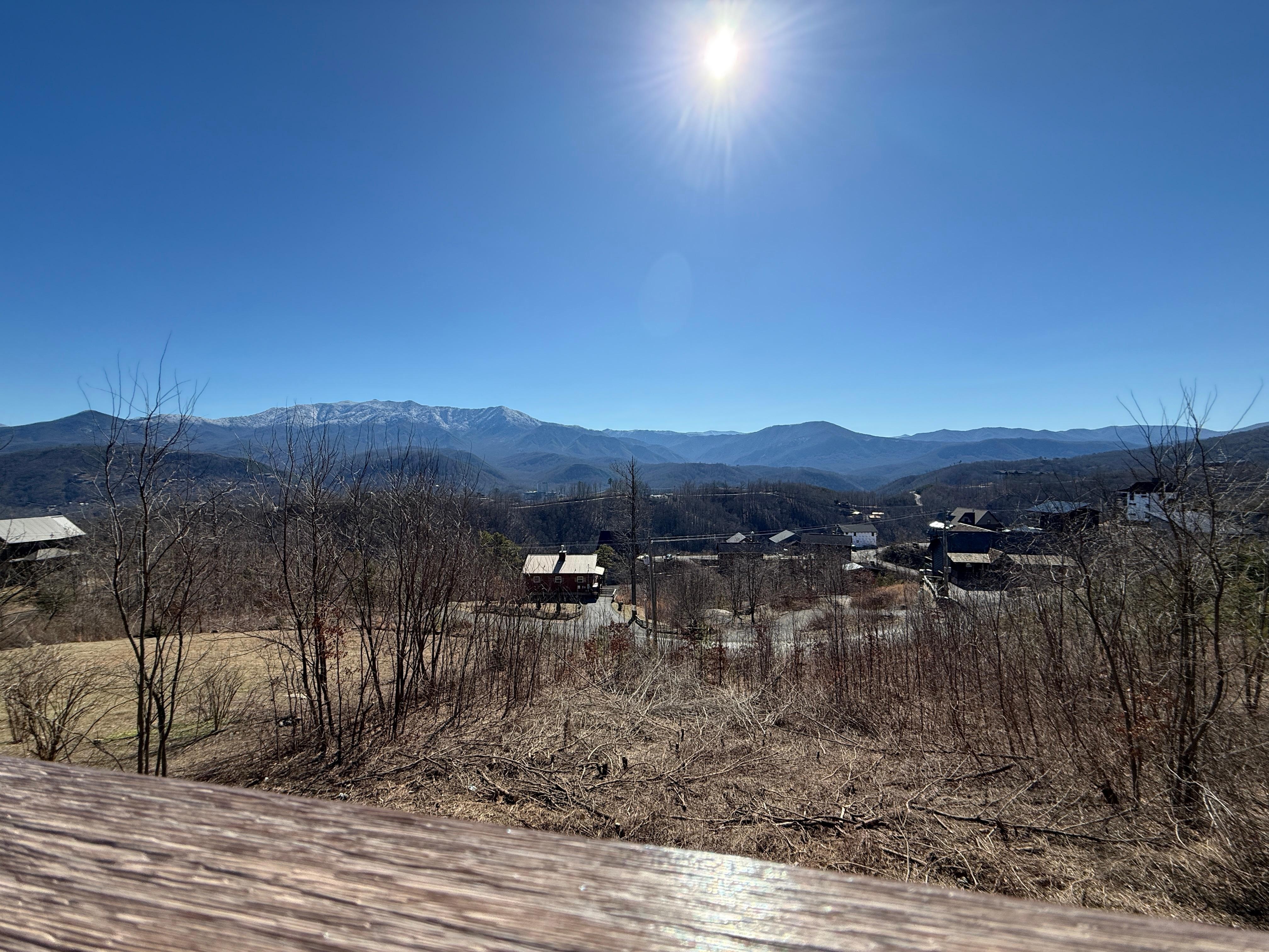 View from the main floor balcony 