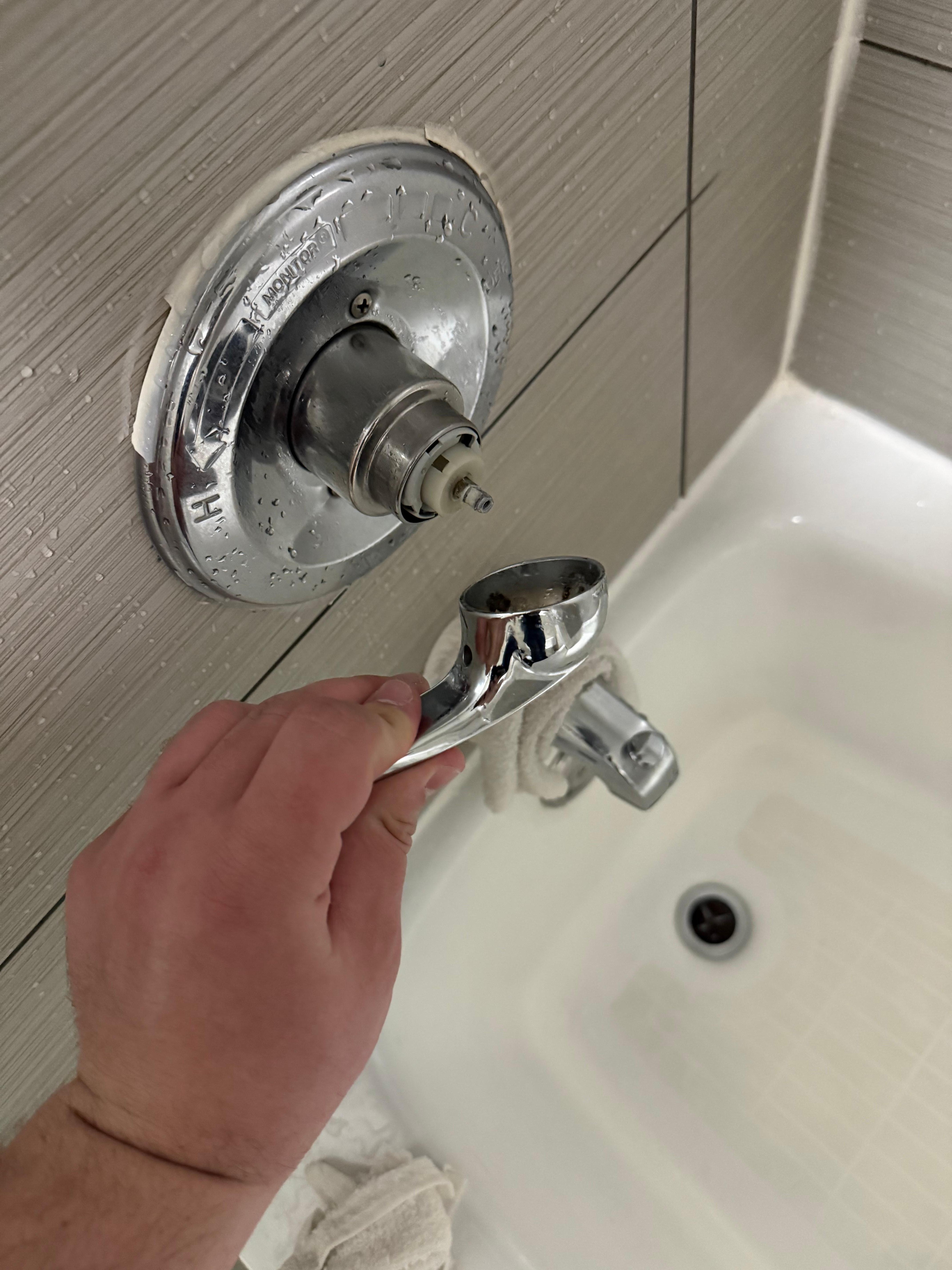 Shower faucet wouldn’t stay on