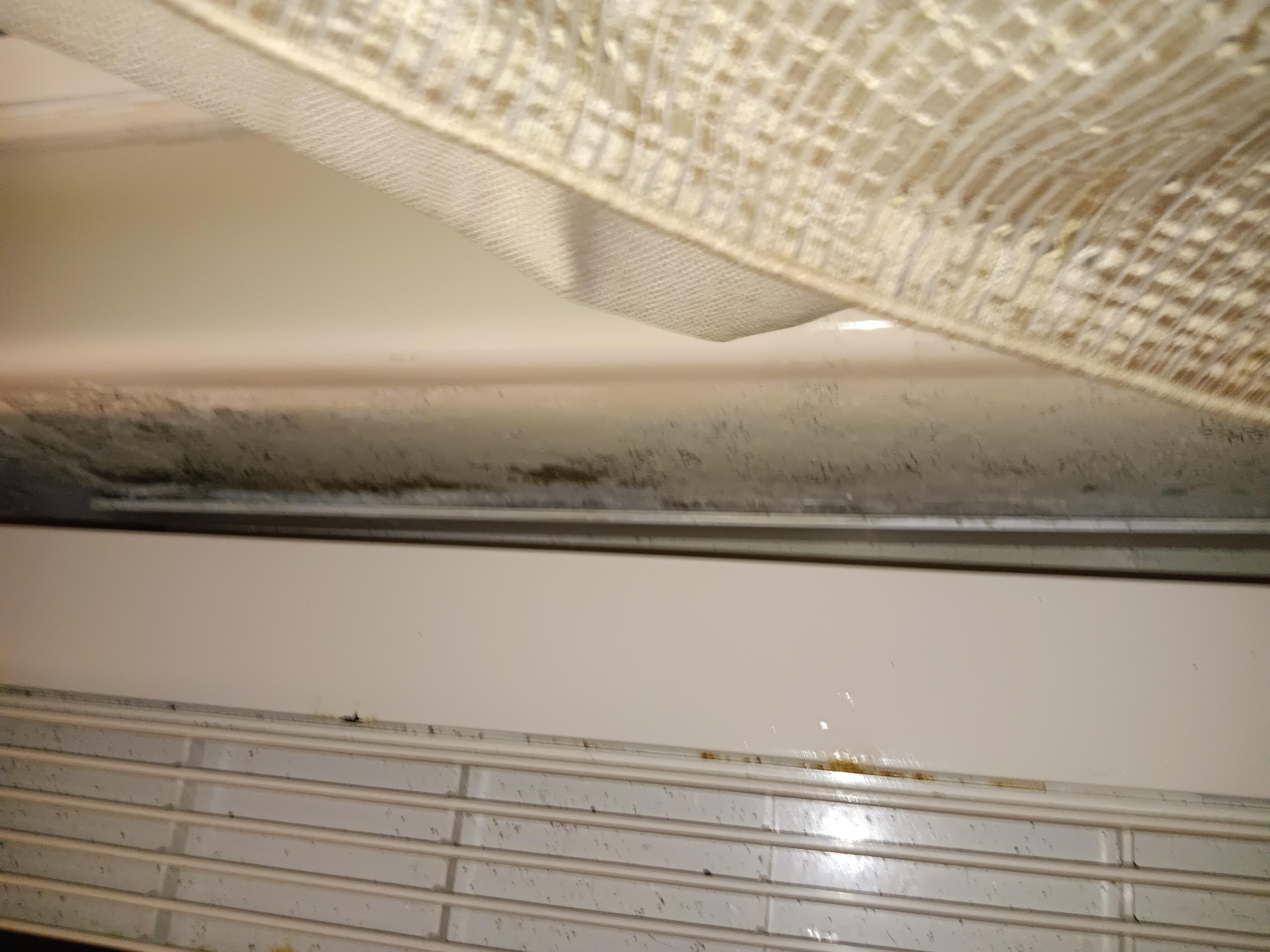 Mold on Wall behind a/c unit
