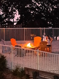 The fire pit.
