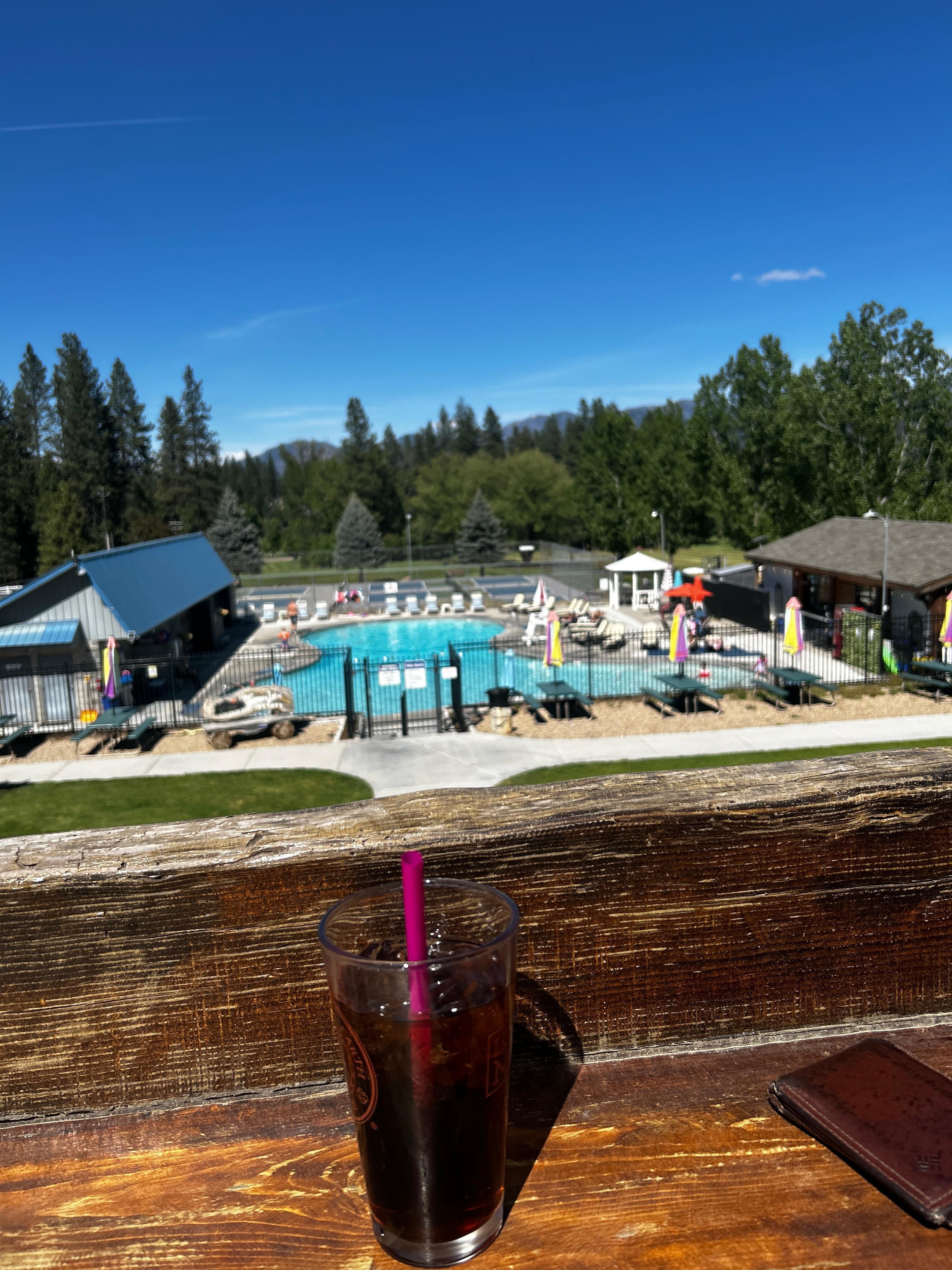 View from outside seating 