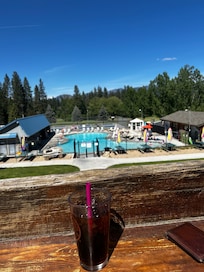 View from outside seating
