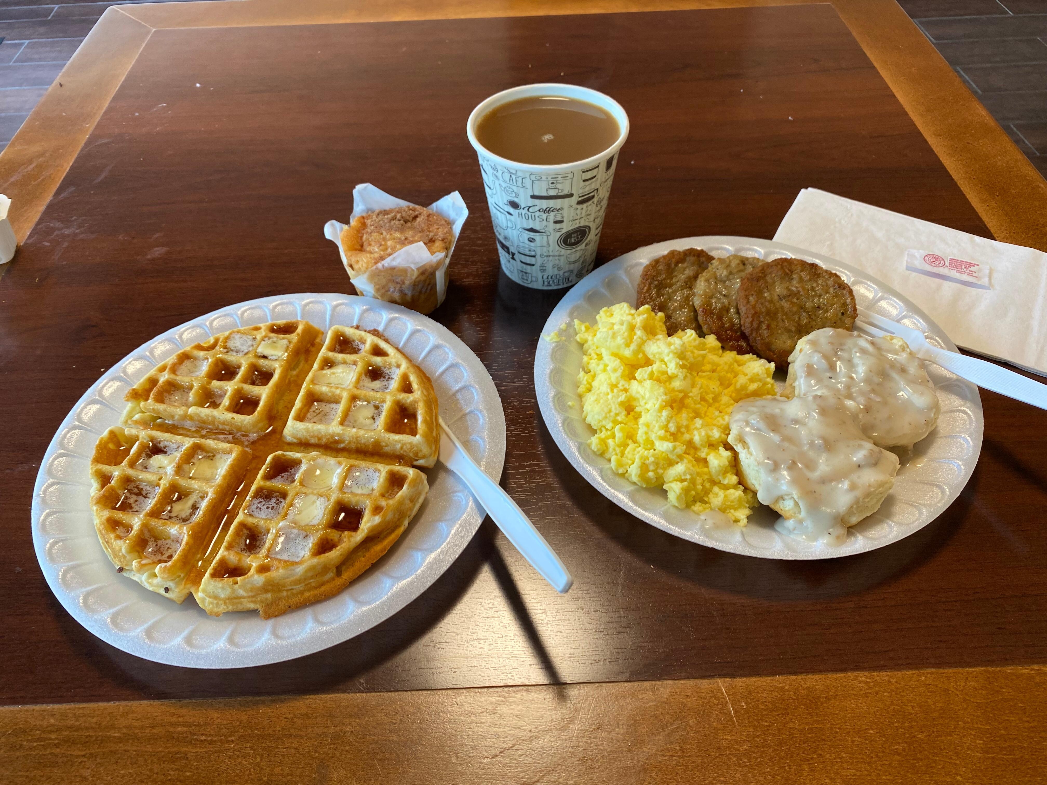 Great breakfast, I was fat and happy waddling out of there each morning!