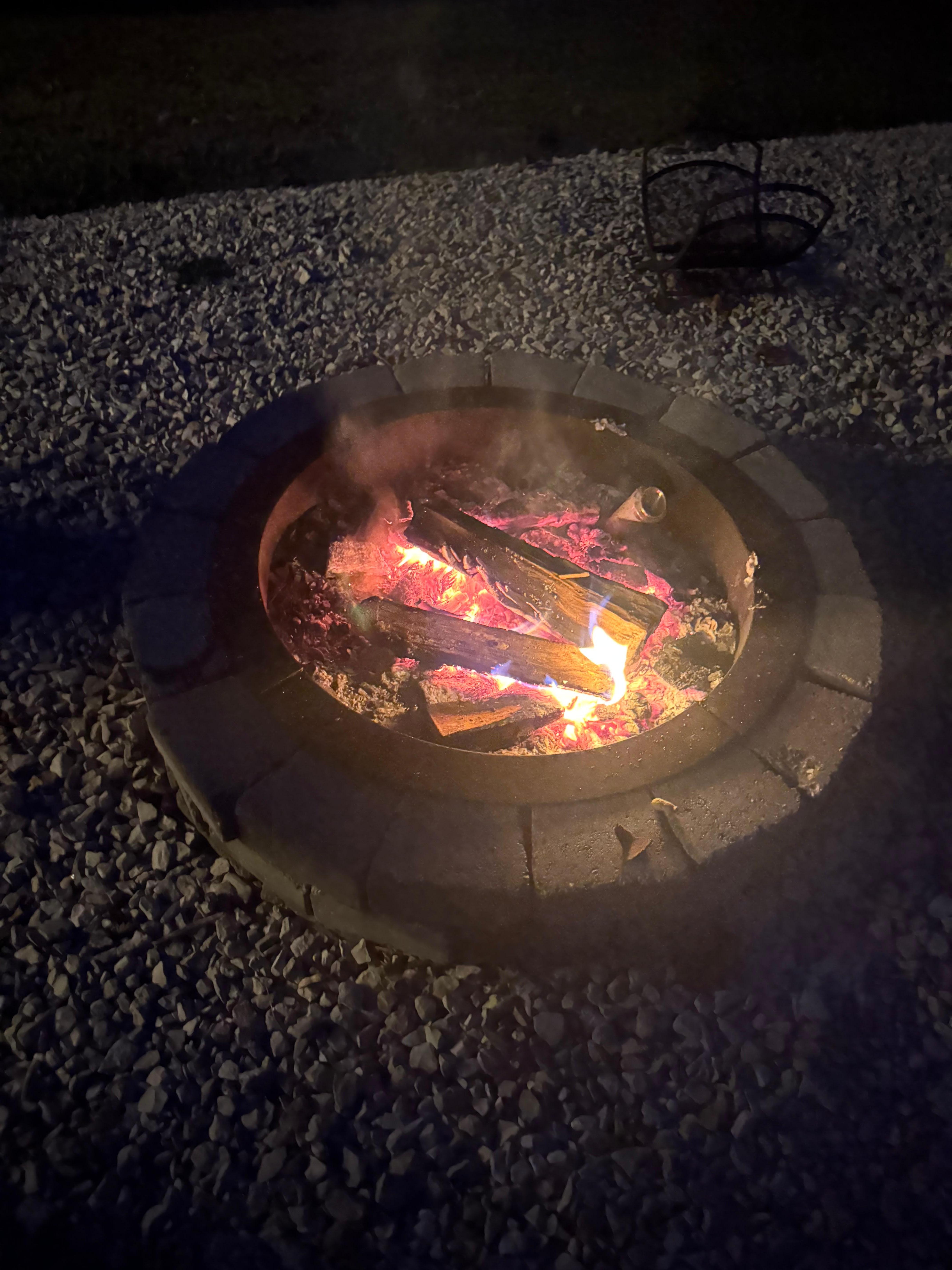 We loved the fire pit.