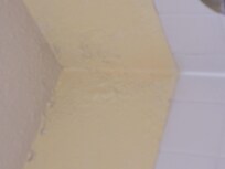 Paint coming off in the bathroom
