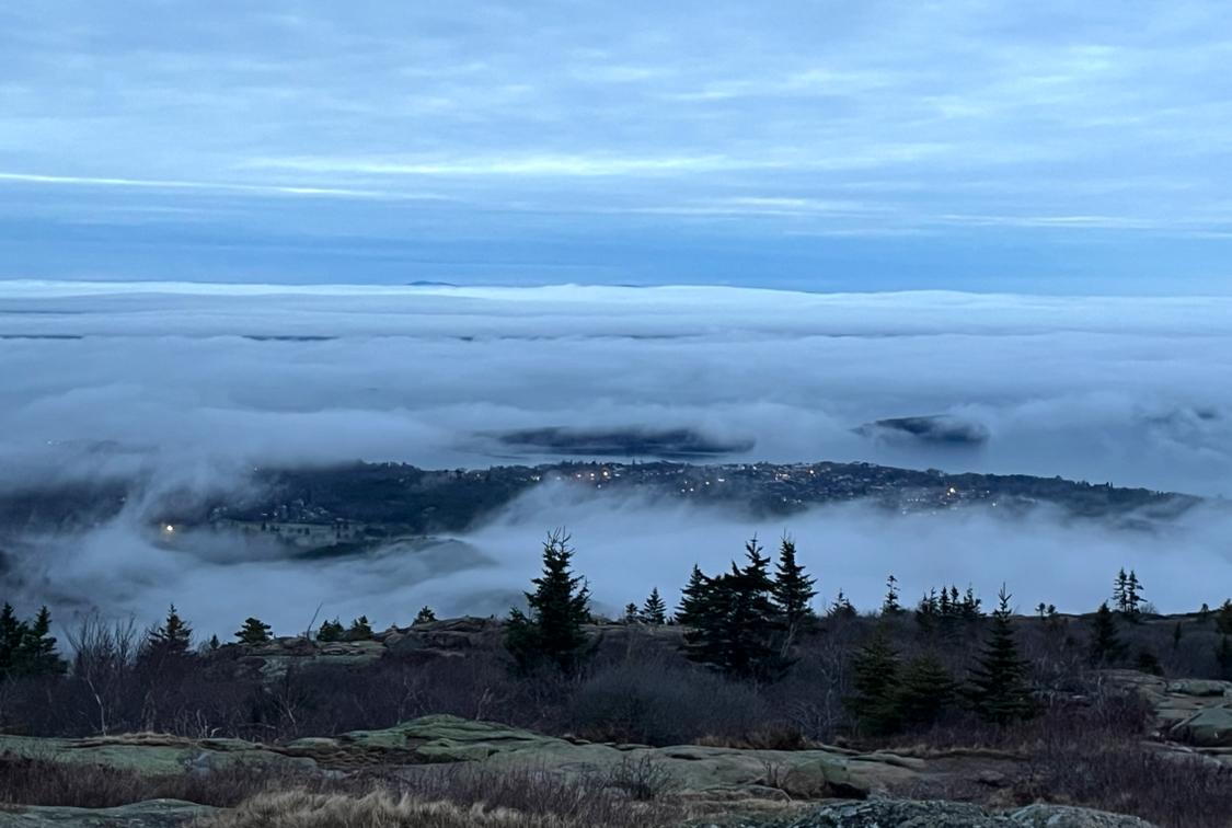 Bar Harbor under the clouds