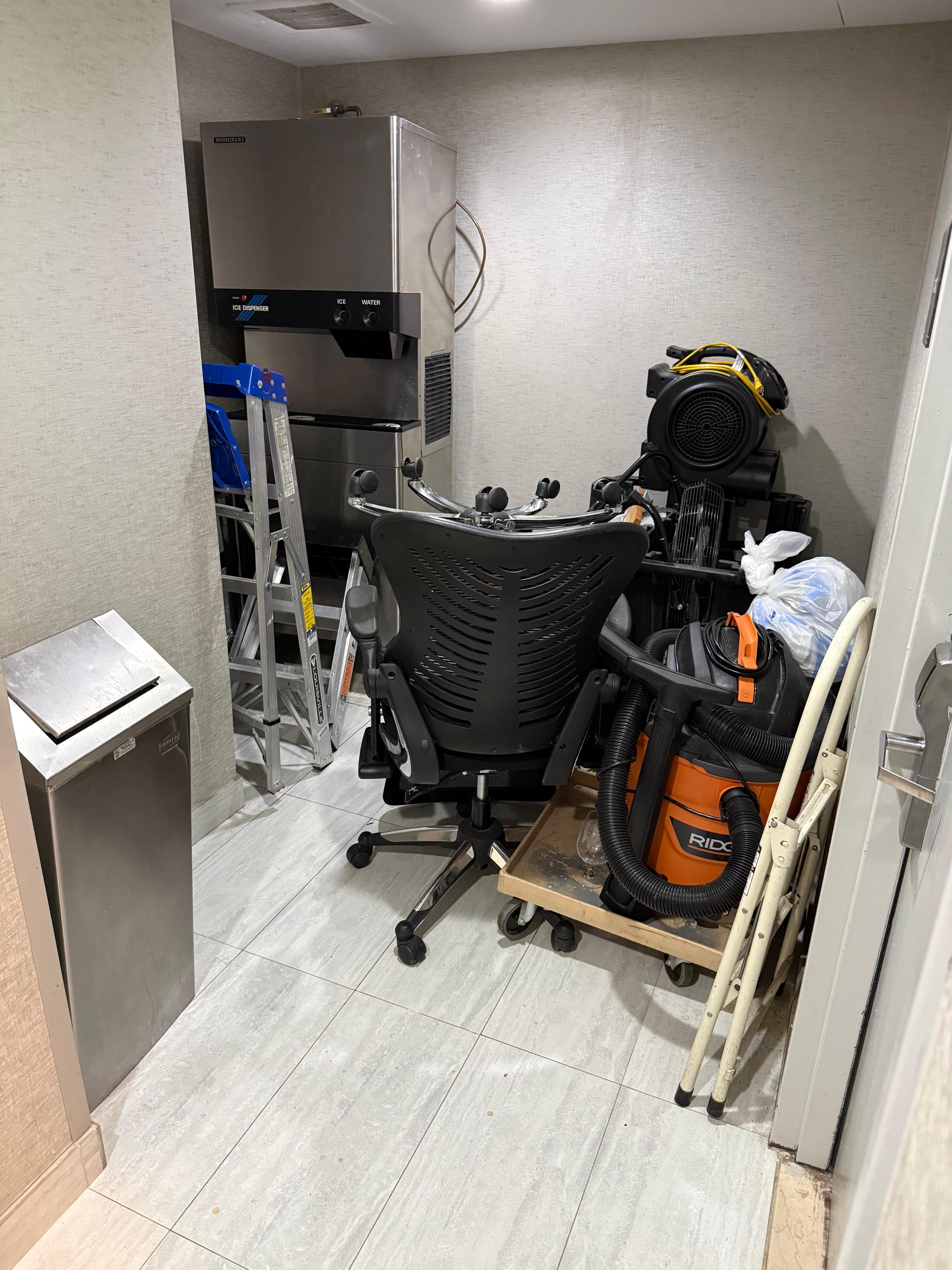 Junk outside our door 