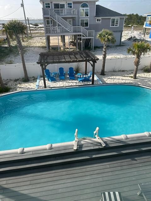 We spent as much at the pool as the beach!