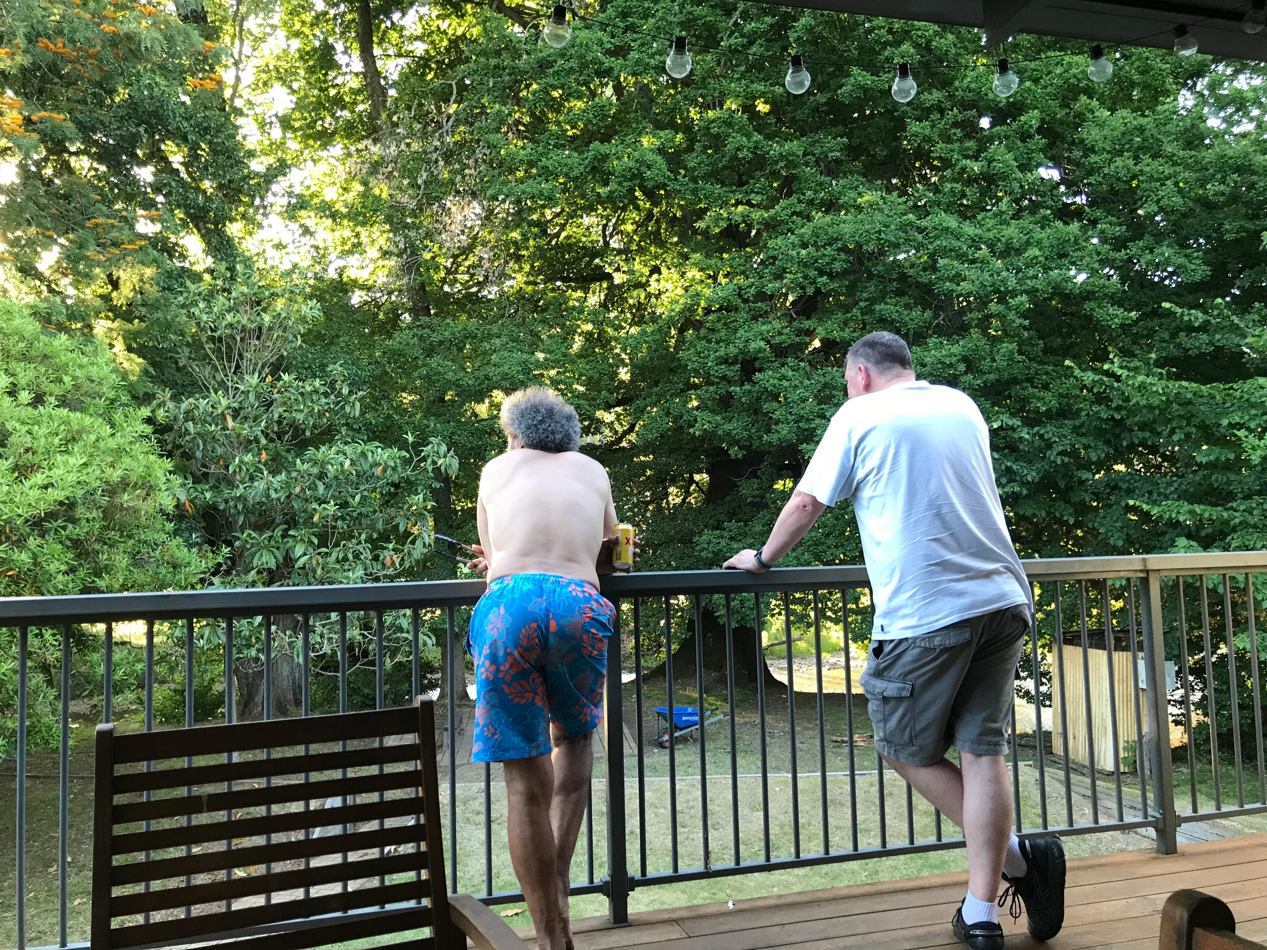 View from the huge deck