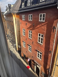 View from the 4th floor looking out to the front of the building.