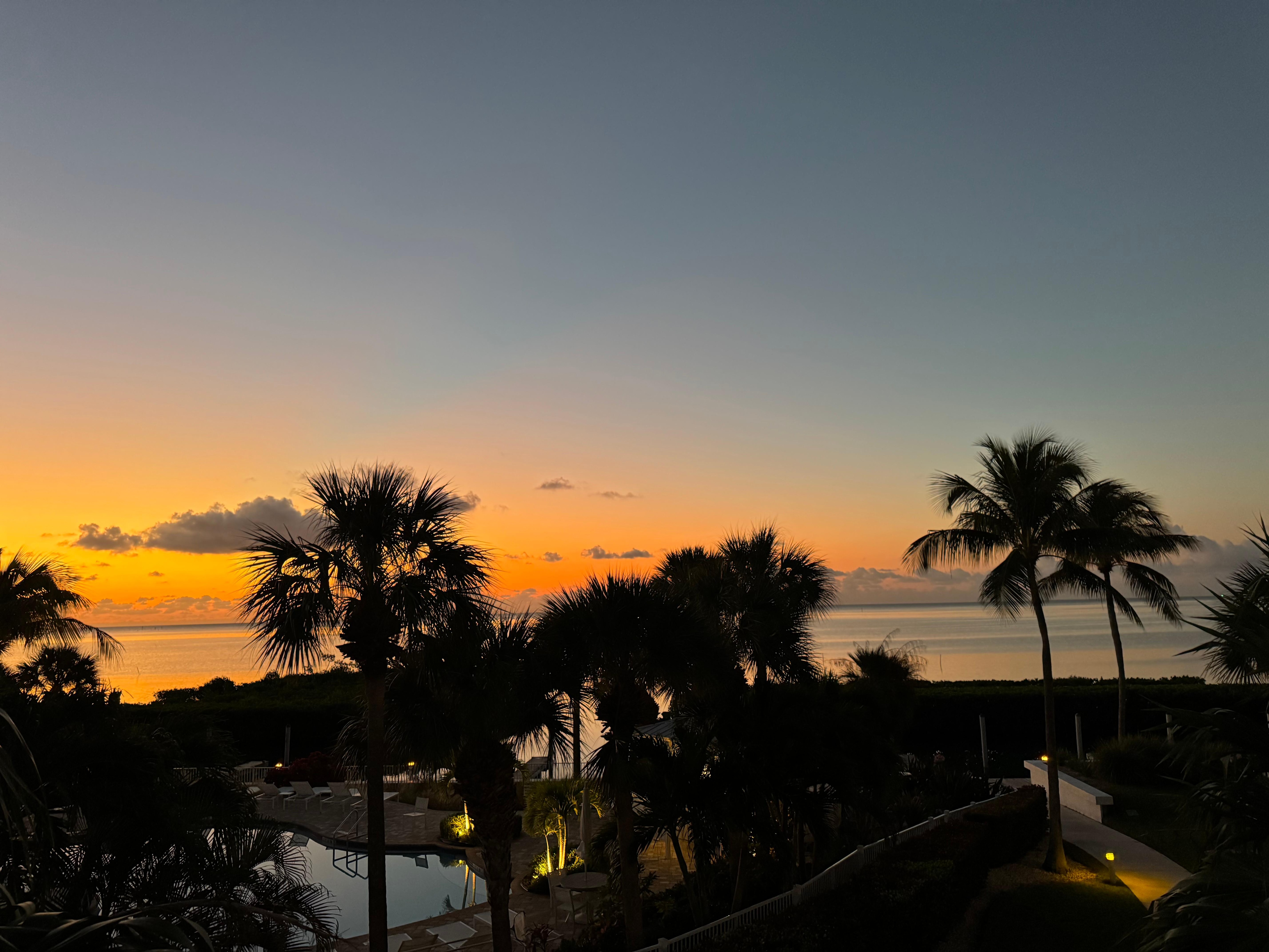 sunrise from upper balcony