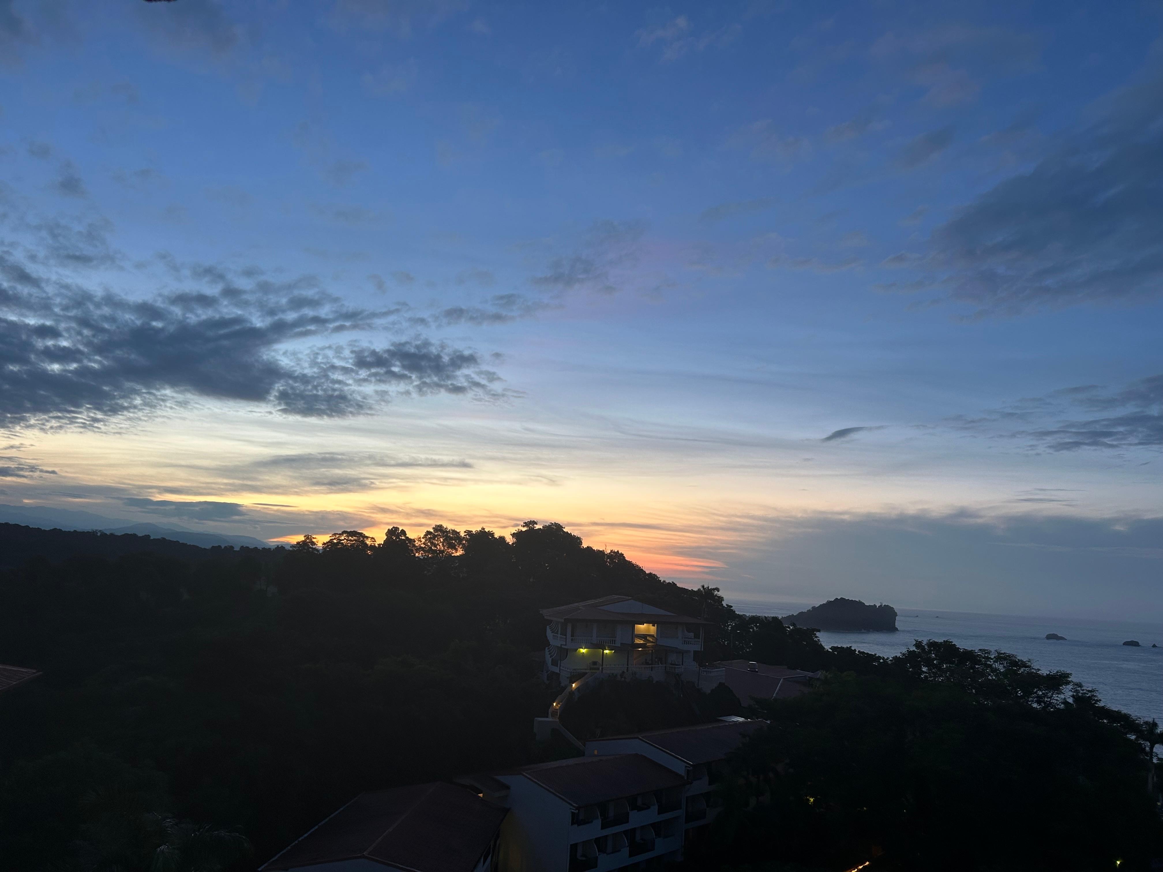 Sunrise from our balcony!