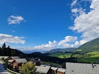 Blick von der Terrasse des Hauses