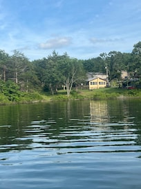 View from paddleboard