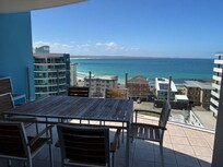 View over the ocean from living room balcony.