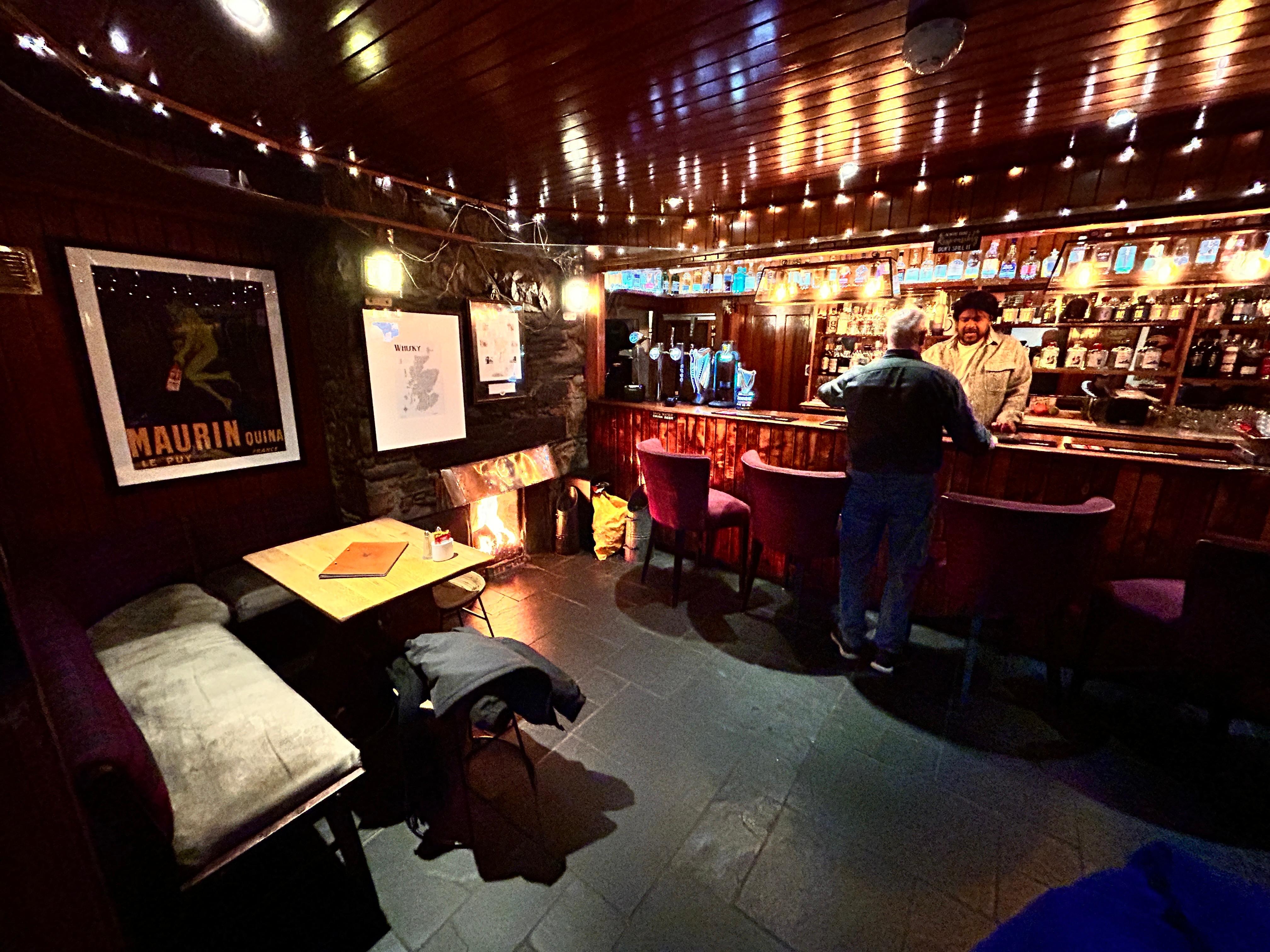 the bar in the hotel