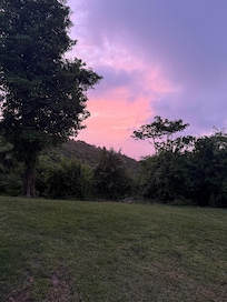 Sunset from front of house