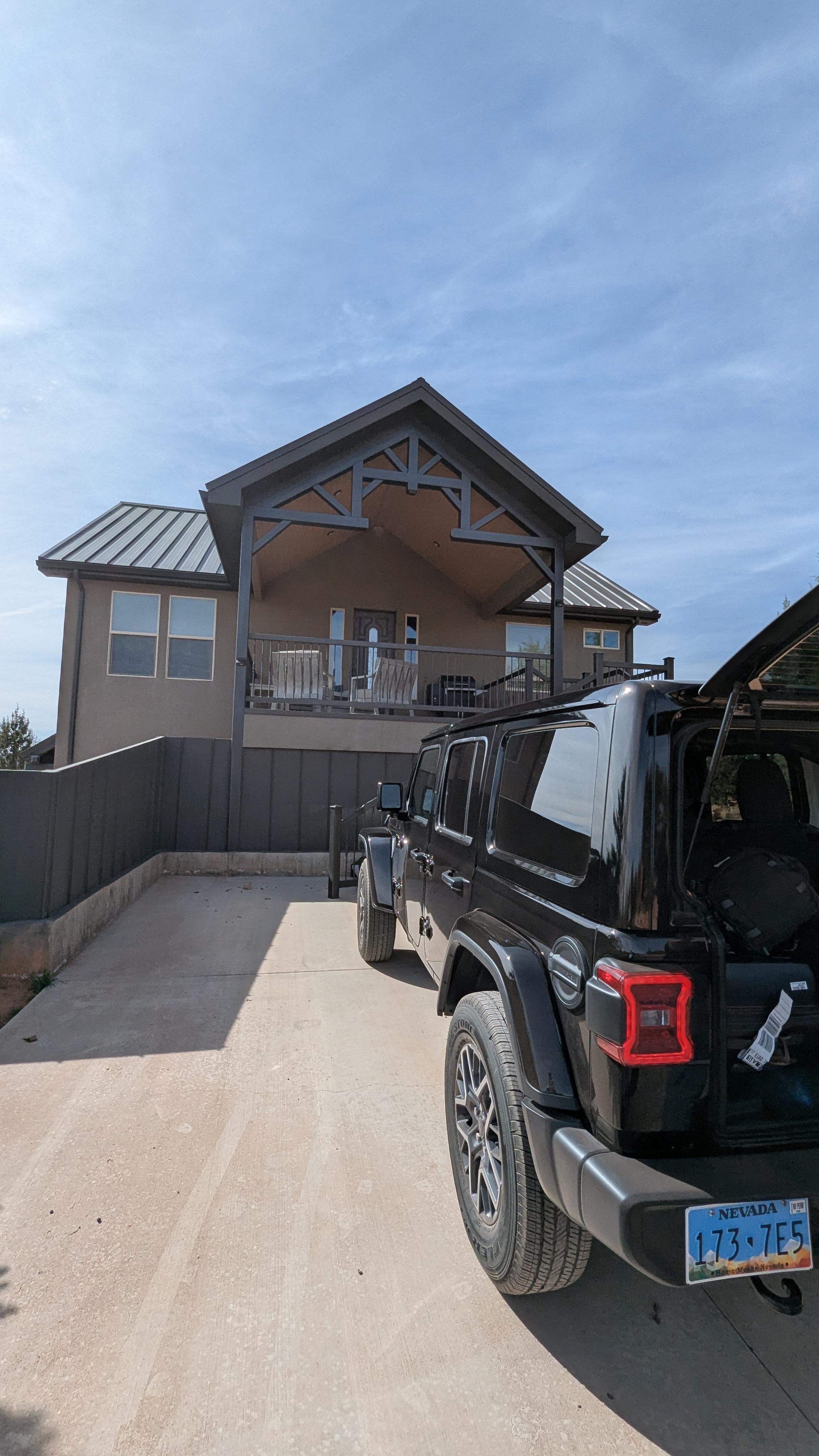 View of entrance and parking