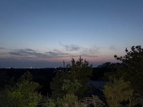 View from the balcony at night