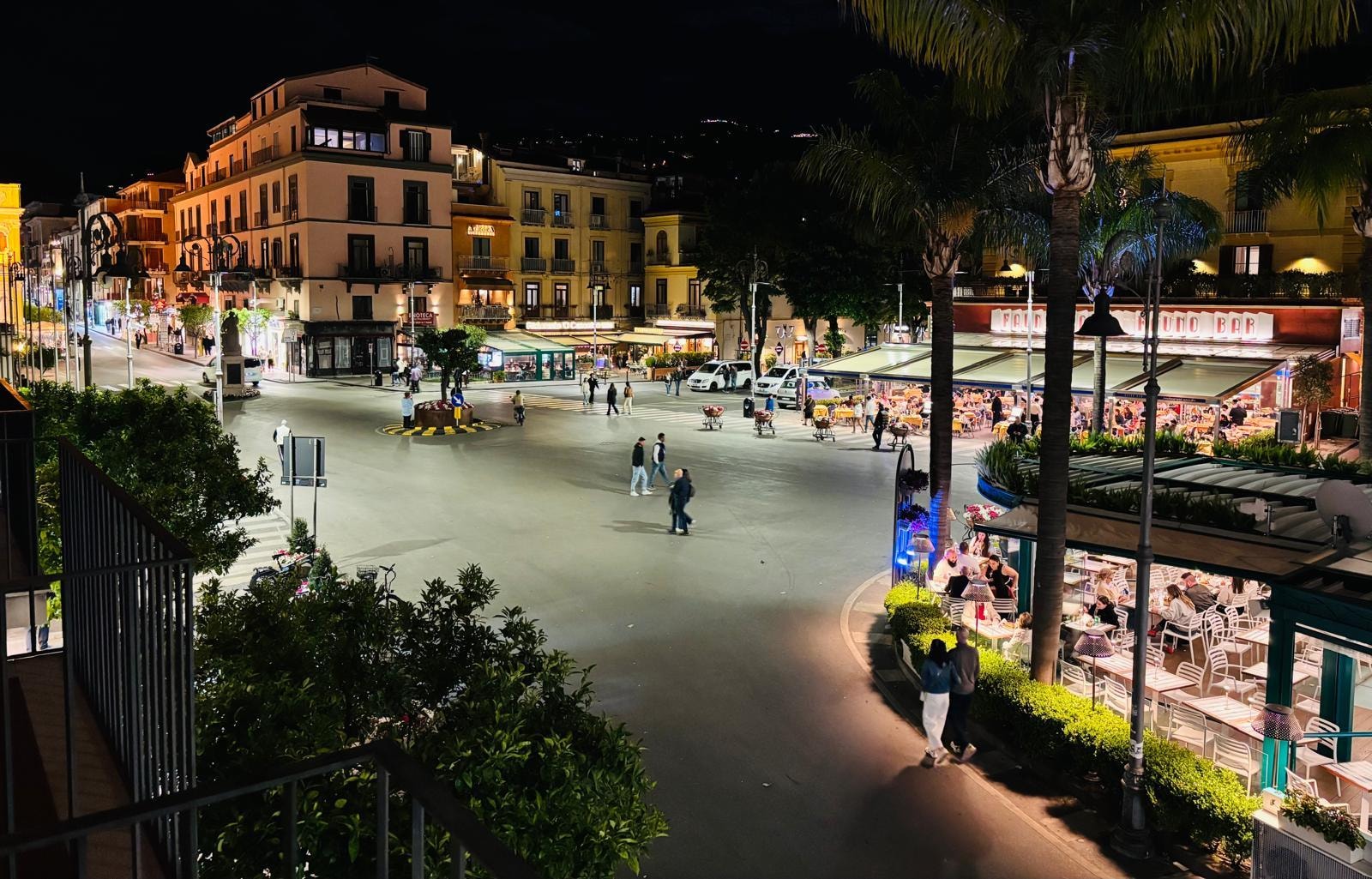 View from the balcony in the evening