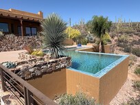 Stunning pool layout. Amazing views in every direction.