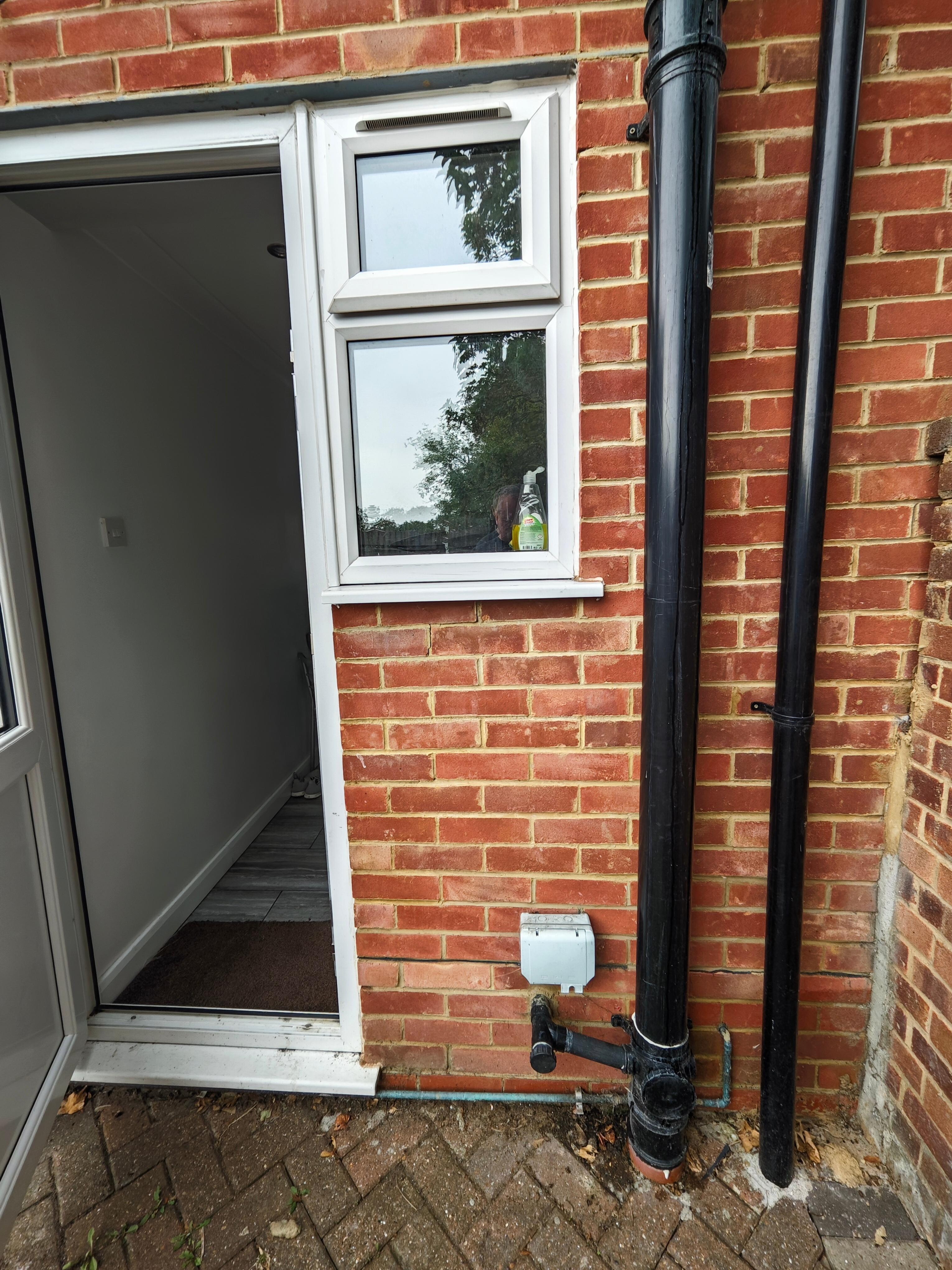 Width of the property from the rear