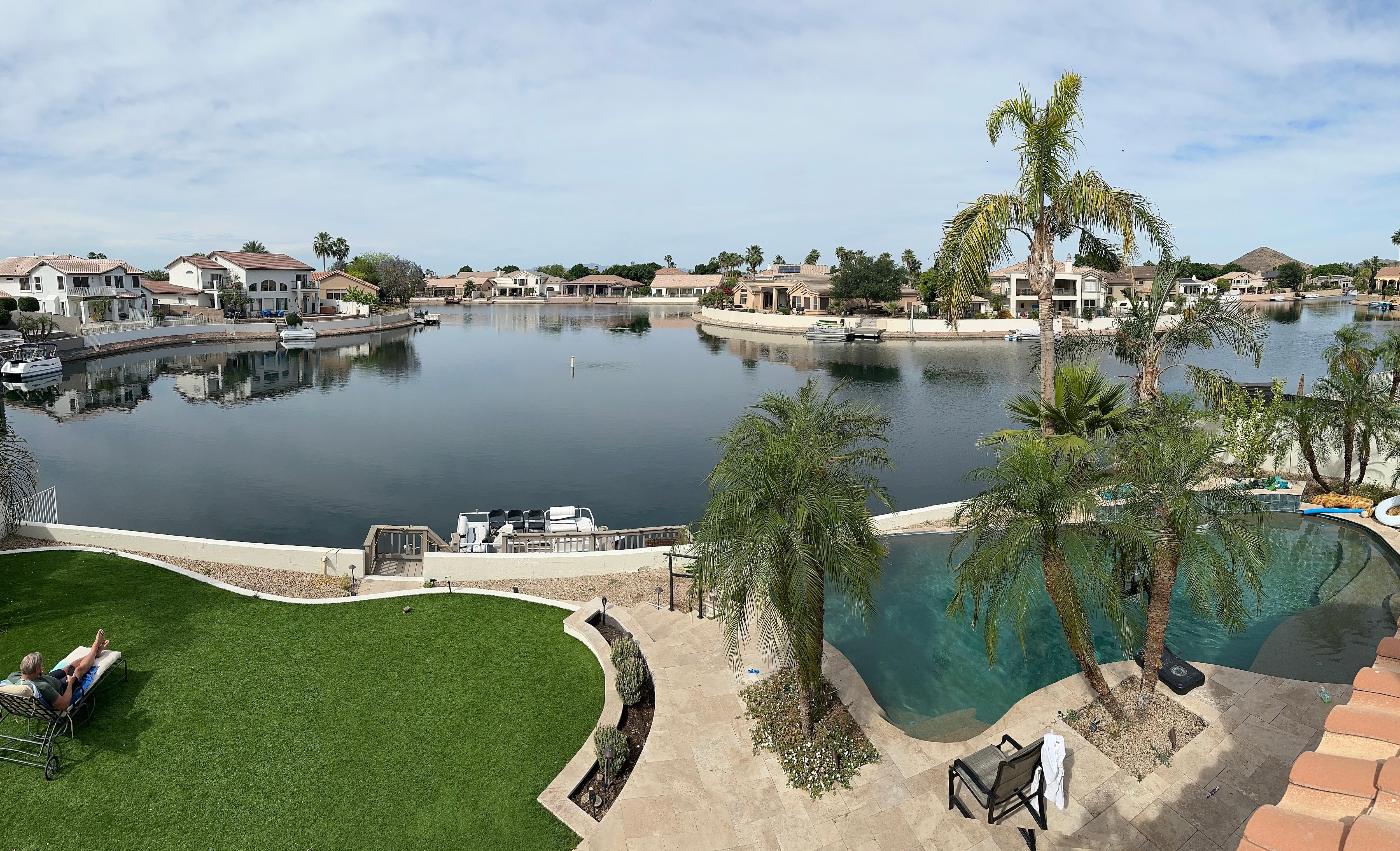 Taken from the upstairs balcony. 