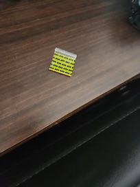 Dime bag found in coffee maker.