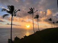 Sunrise to the right of deck