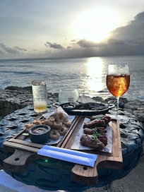 Rock bar at sunset