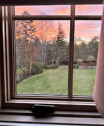 Morning light from master bedroom.