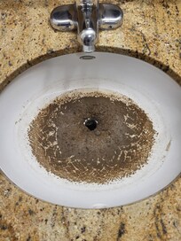 Bathroom sink we walked into at 1.30am