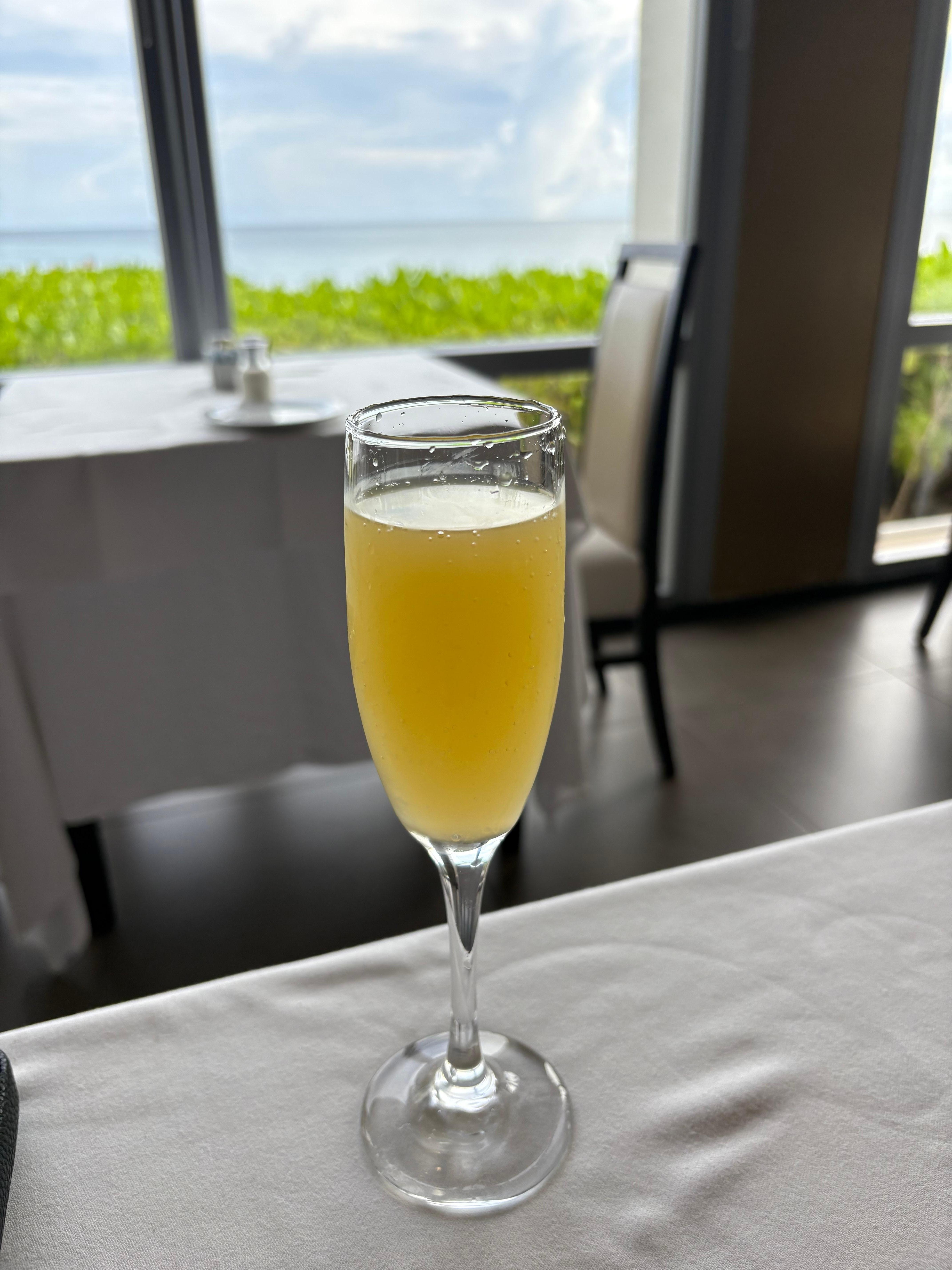 Breakfast view and great mimosas….