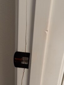 Door frame of first floor bedroom