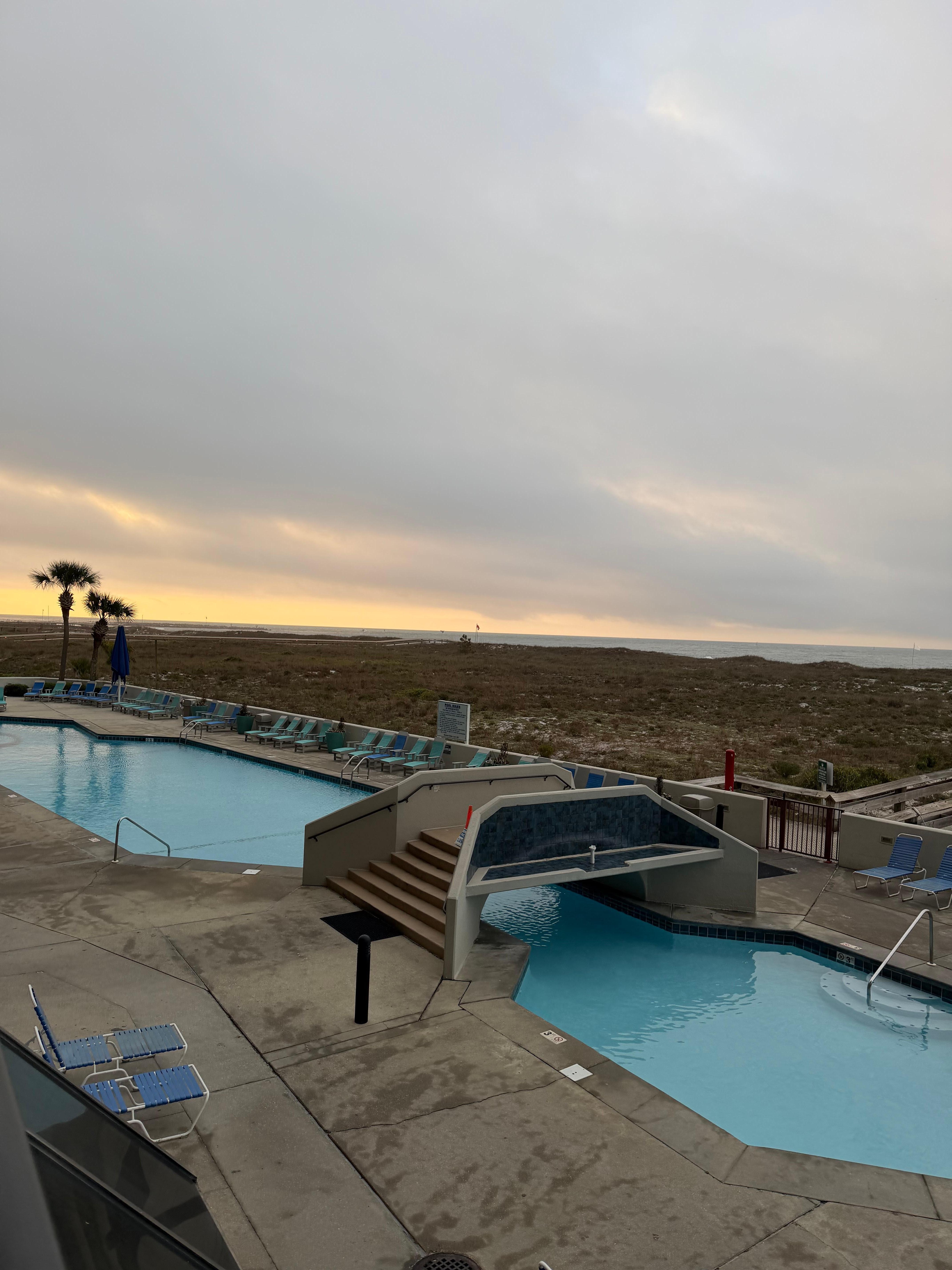 Sunrise from the balcony