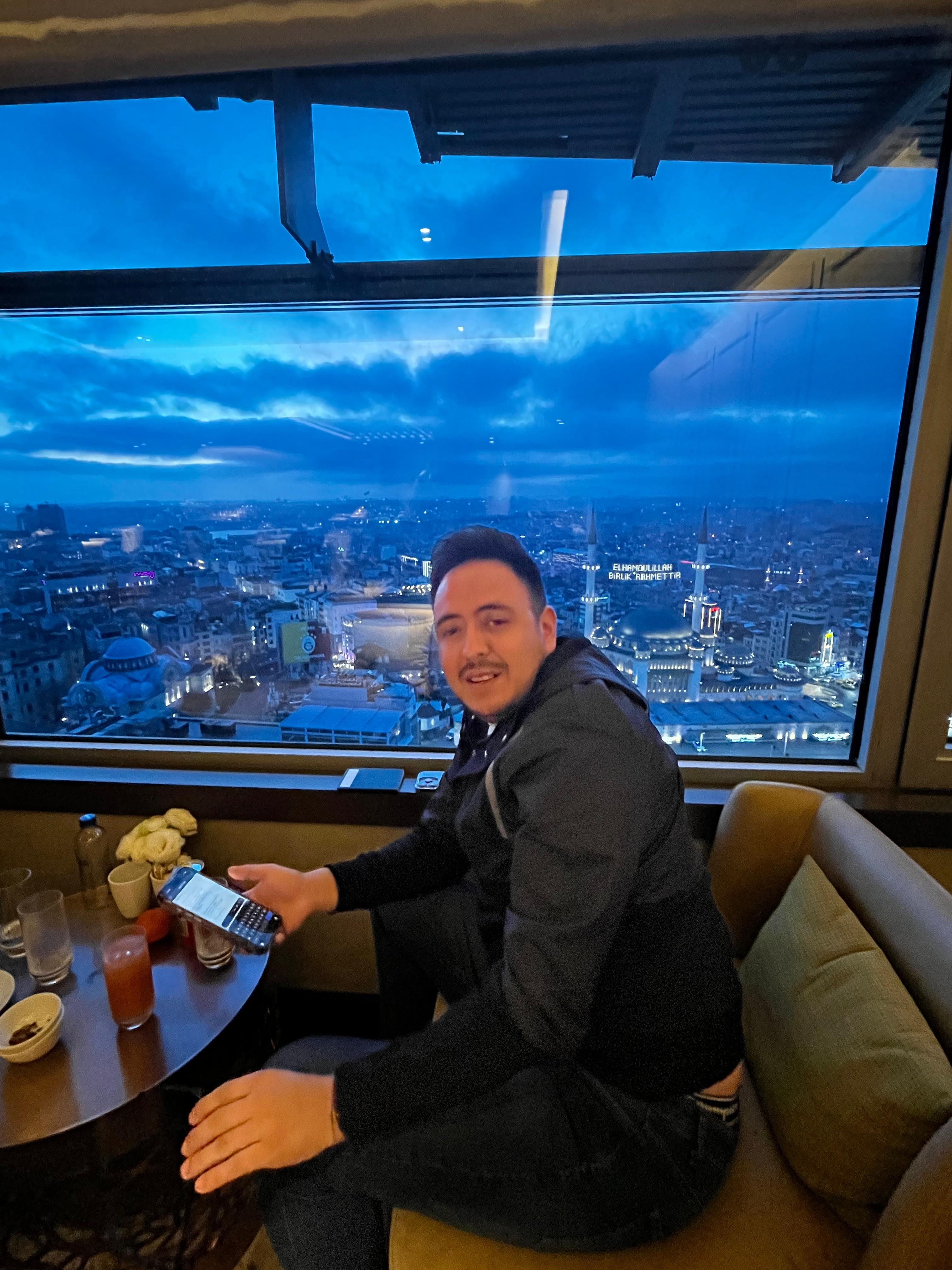 Sunset view from the lounge 