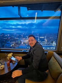 Sunset view from the lounge