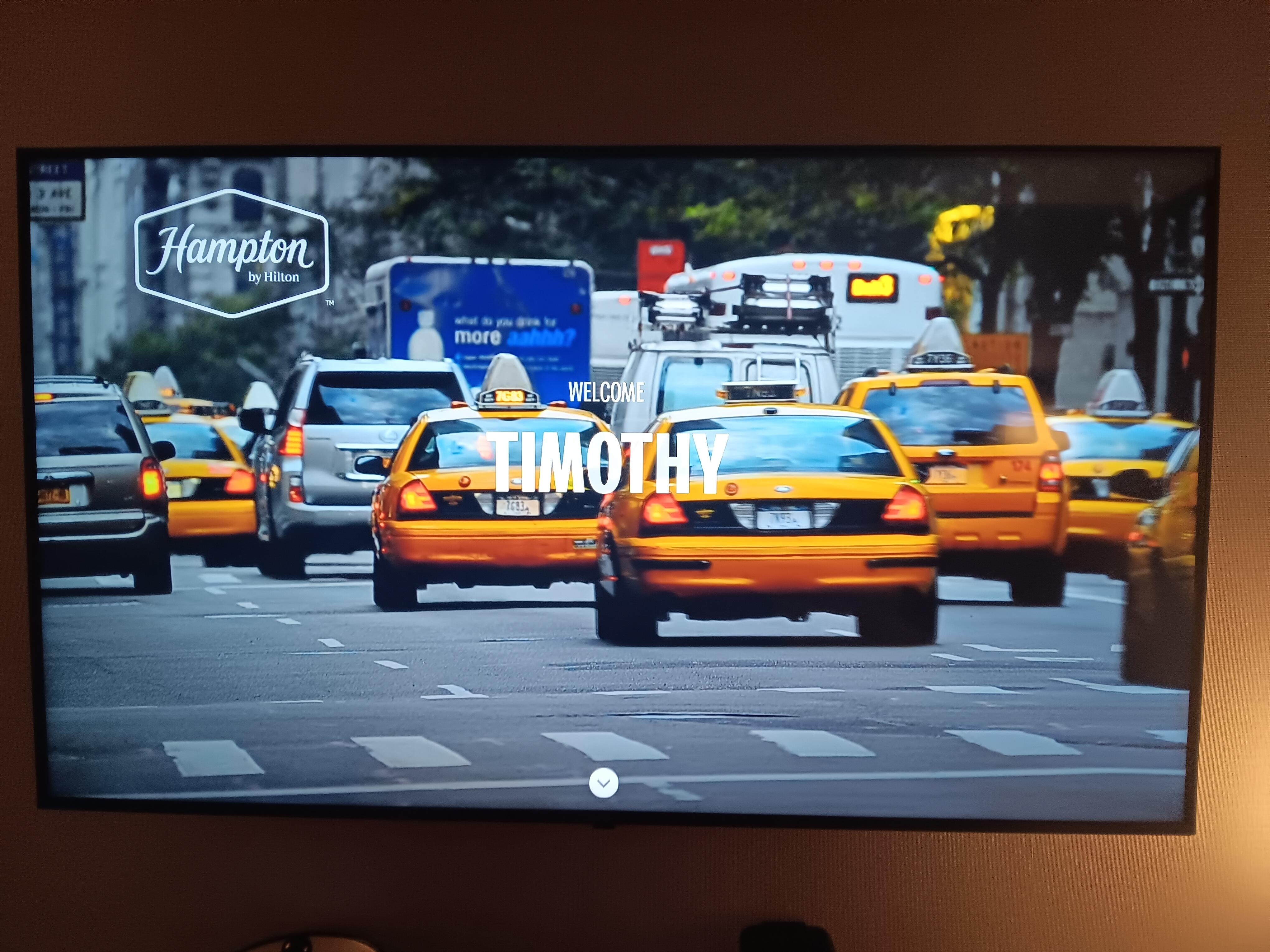 Walked into my room, this was on the, the screen (Loved It)