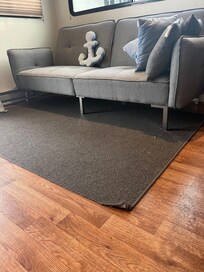 Old carpet corner trip hazard