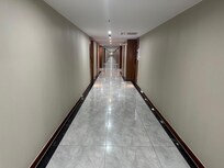 Hallway. Cold like a hospital.