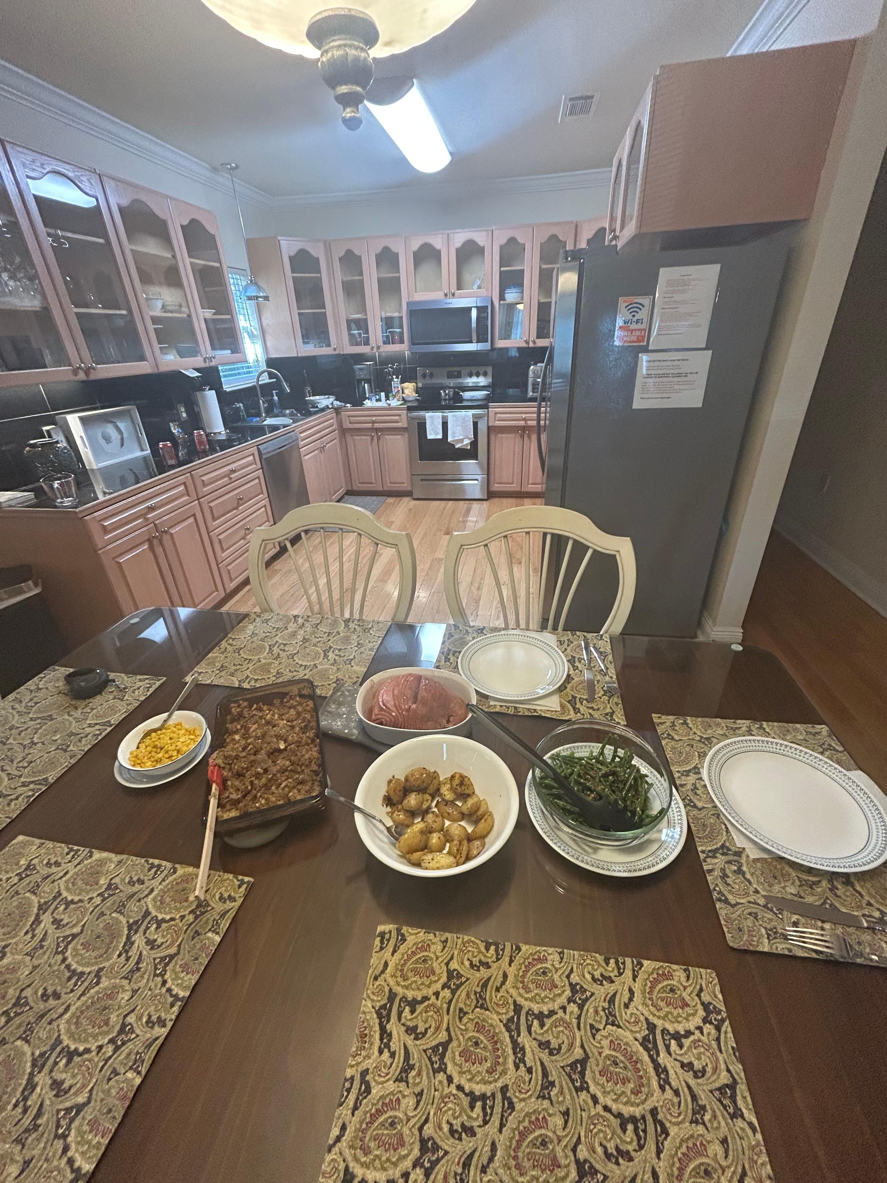 Brought thanksgiving to my Airman ~ and a break off base for some R&R 