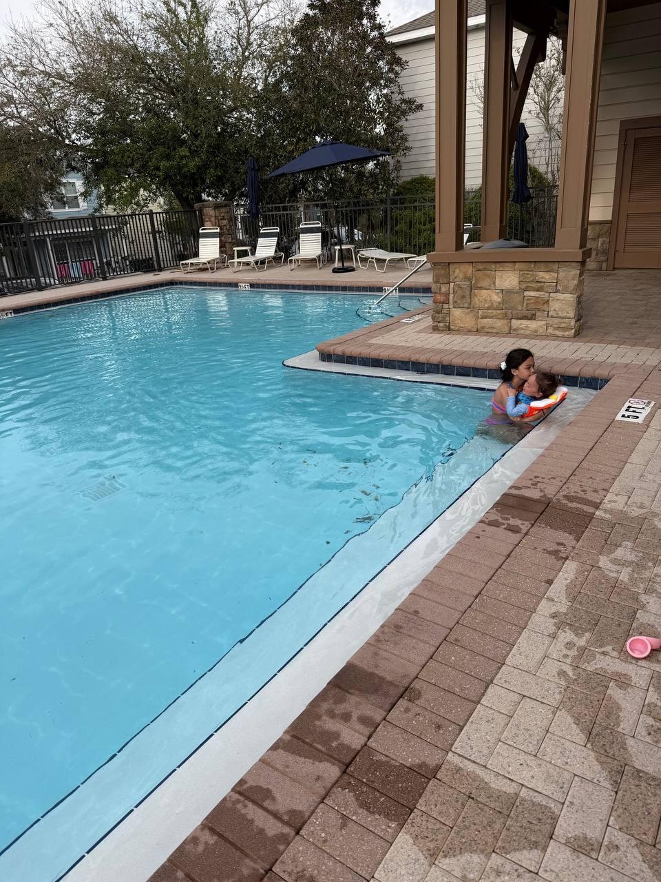 Heated community pool