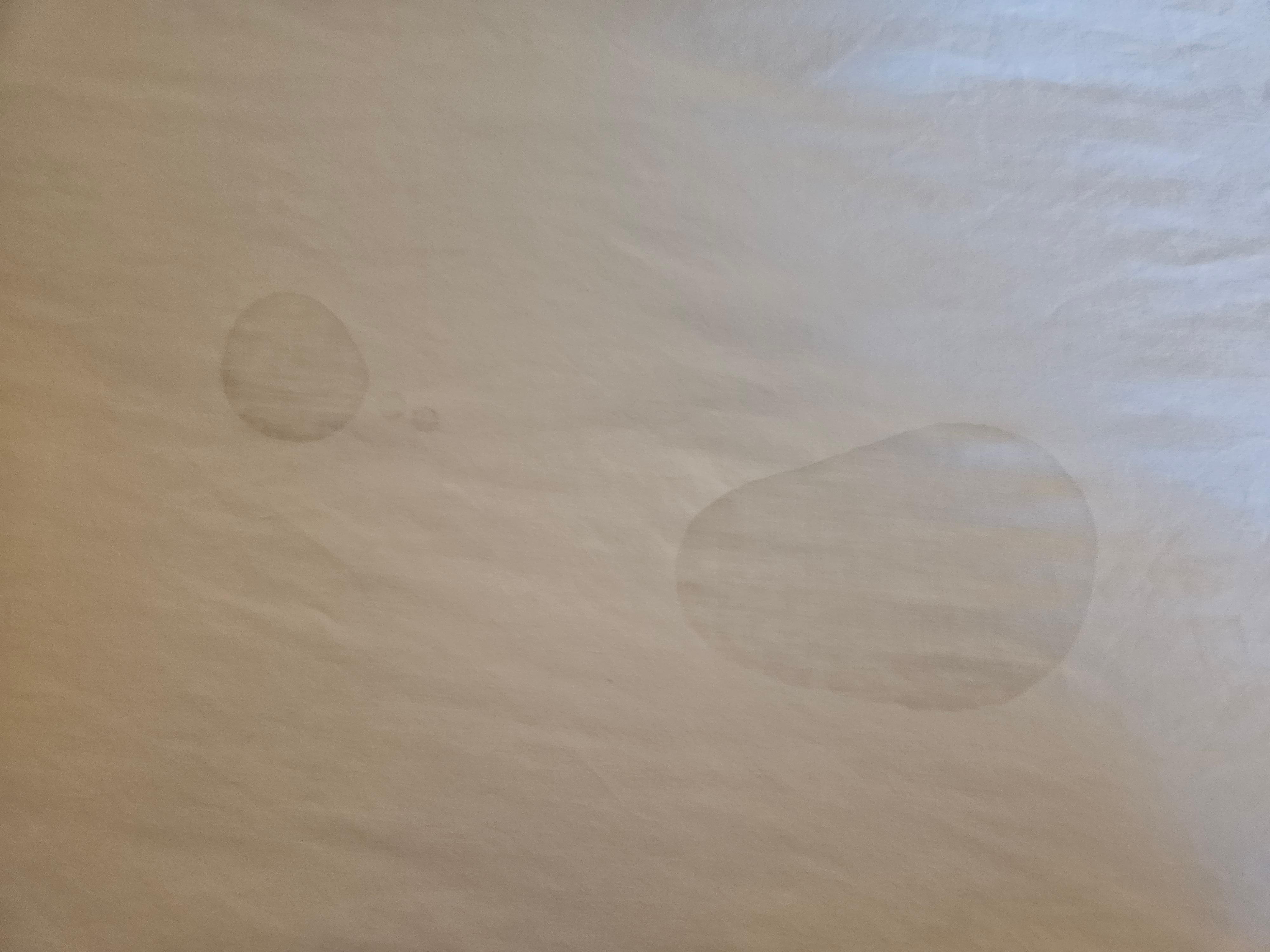 More stains on right hand side of the bed.
